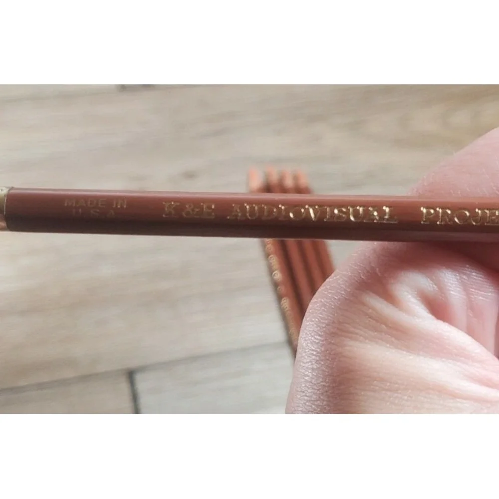 Lot Of 5 K&E Audiovisual Projection‎ 30 4420 Brown Pencils